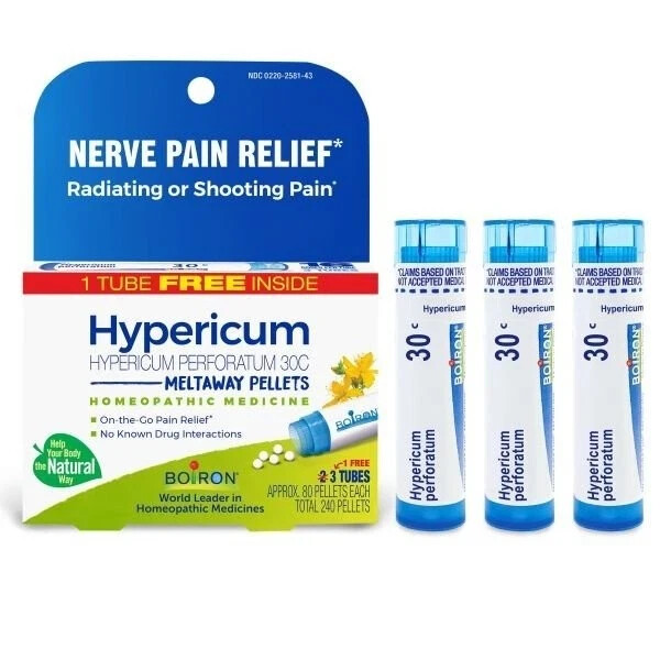 Boiron Hypericum Perforatum 30C 3 MDT 3 Pack Pellet – Newest Expiration!