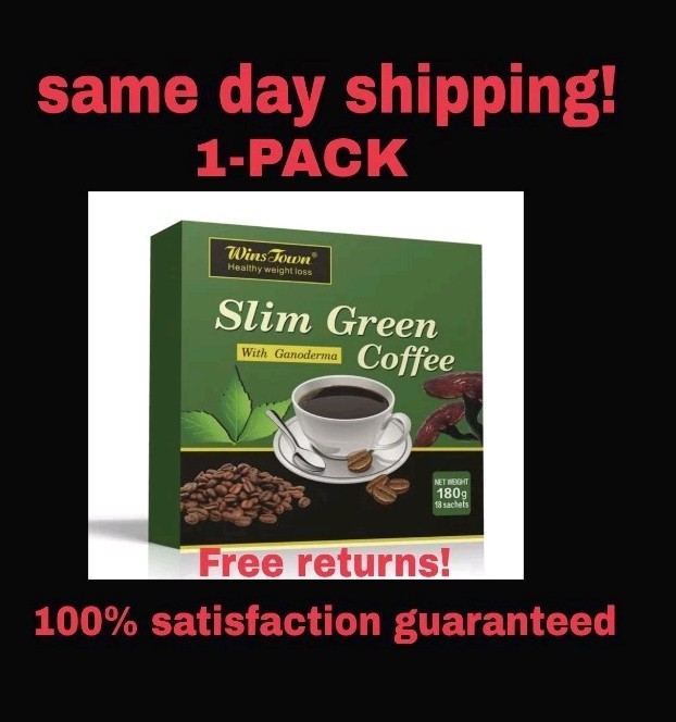 (1) Slim Green Coffee Ganoderma Healthy Weight Loss Control Detox Tea USA Seller