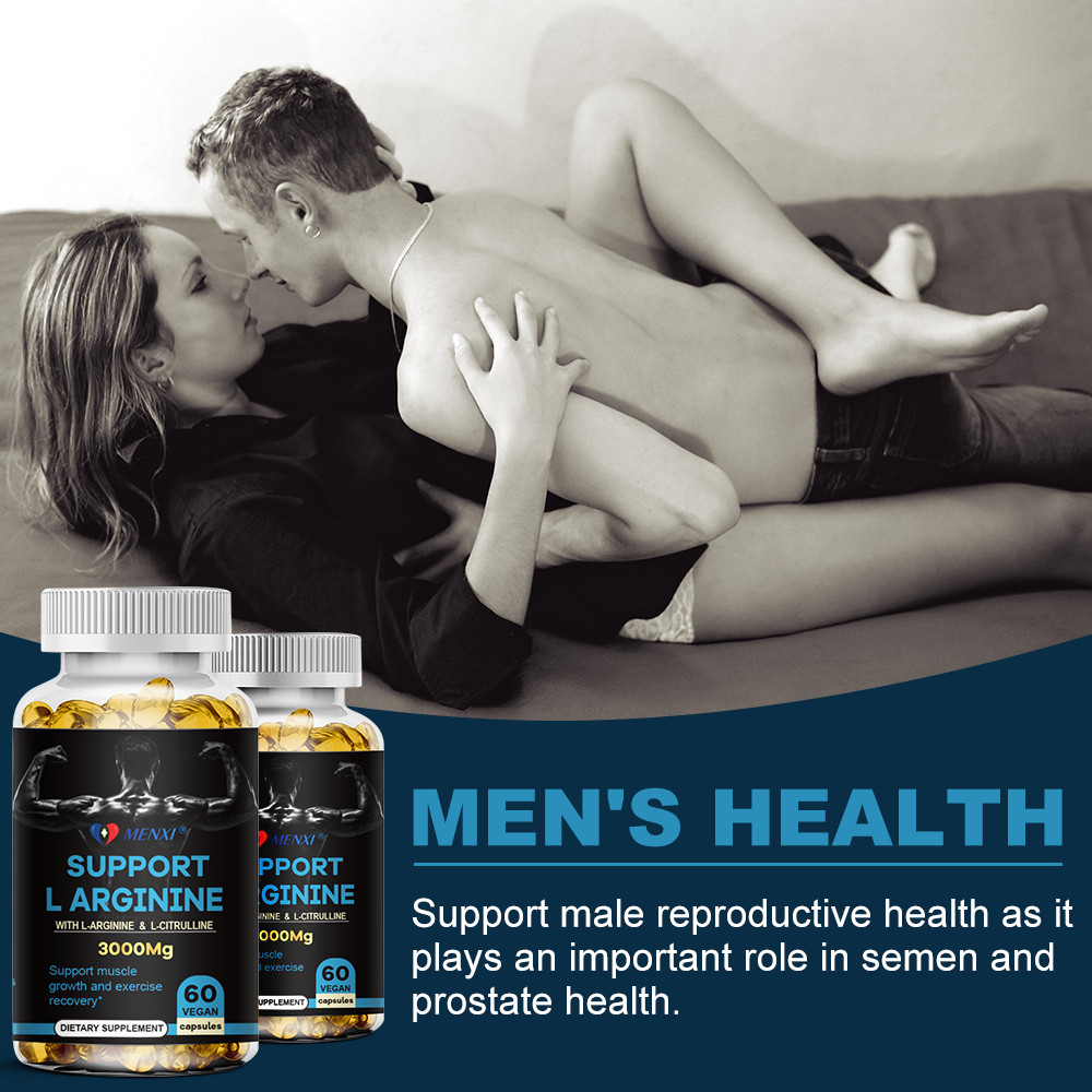 L-Arginine 60 Nitric Oxide,Testosterone Booster,Energy Support Capsules 3000 mg