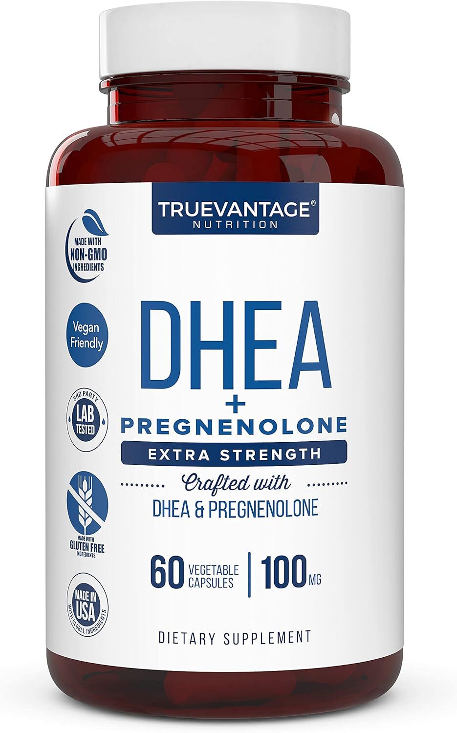 Dhea Pregnenolone Supplement For Women’s Hormone Balance Energy Mood 60 Count