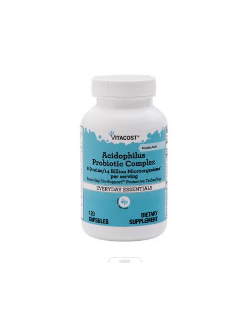 Vitacost Acidophilus Probiotic 8 Strains – 14 Billion CFU† – 120 Caps 2/2027