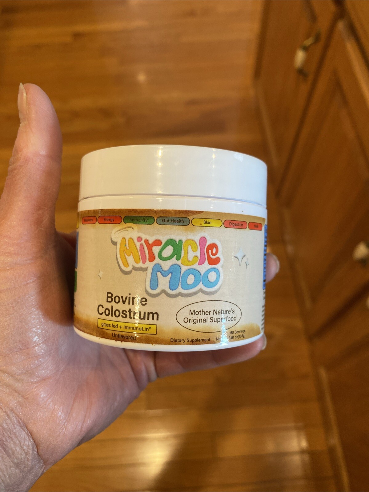 Miracle Moo – Bovine Colostrum, Hair Growth, Gut Health Unflavored 60 Servings