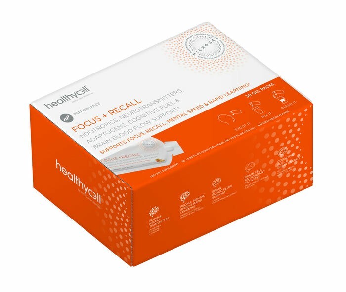 Healthycell Focus + Recall, 30 Packets – EXP: 6/2024