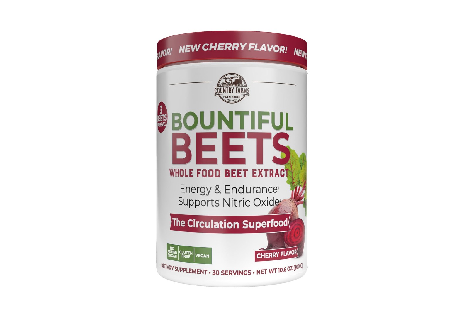 Country Farms Bountiful Beets, Wholefood Beet 10.6 Ounce (Pack of 1), White