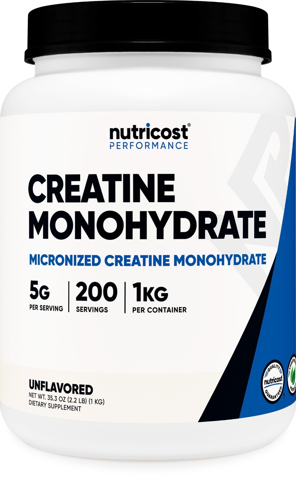 Nutricost Creatine Monohydrate Powder 1KG – Pure Powder, Gluten Free, Non-GMO