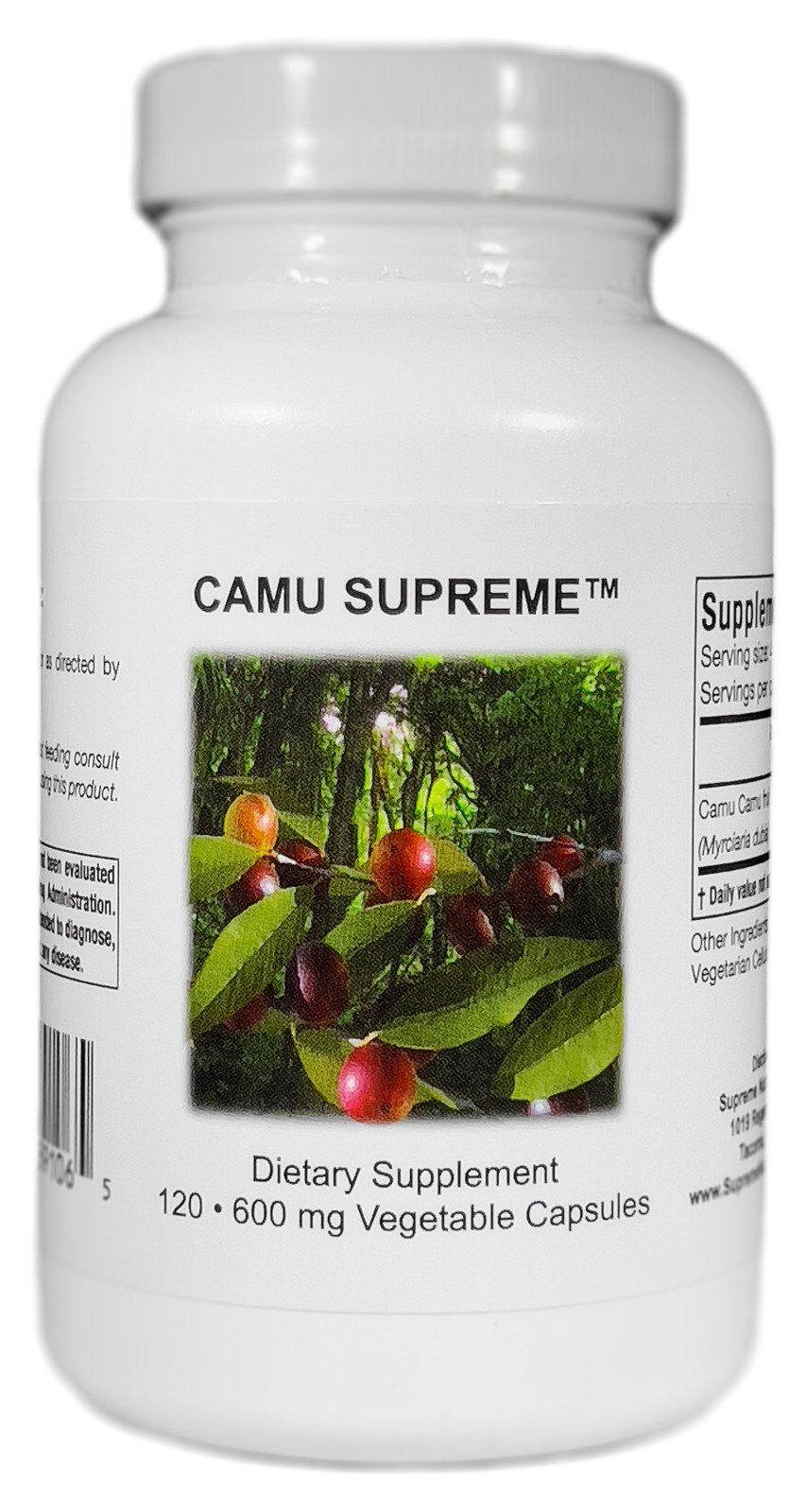 Camu Supreme by Supreme Nutrition Products – 600 mg/Capsule – 120 Capsules