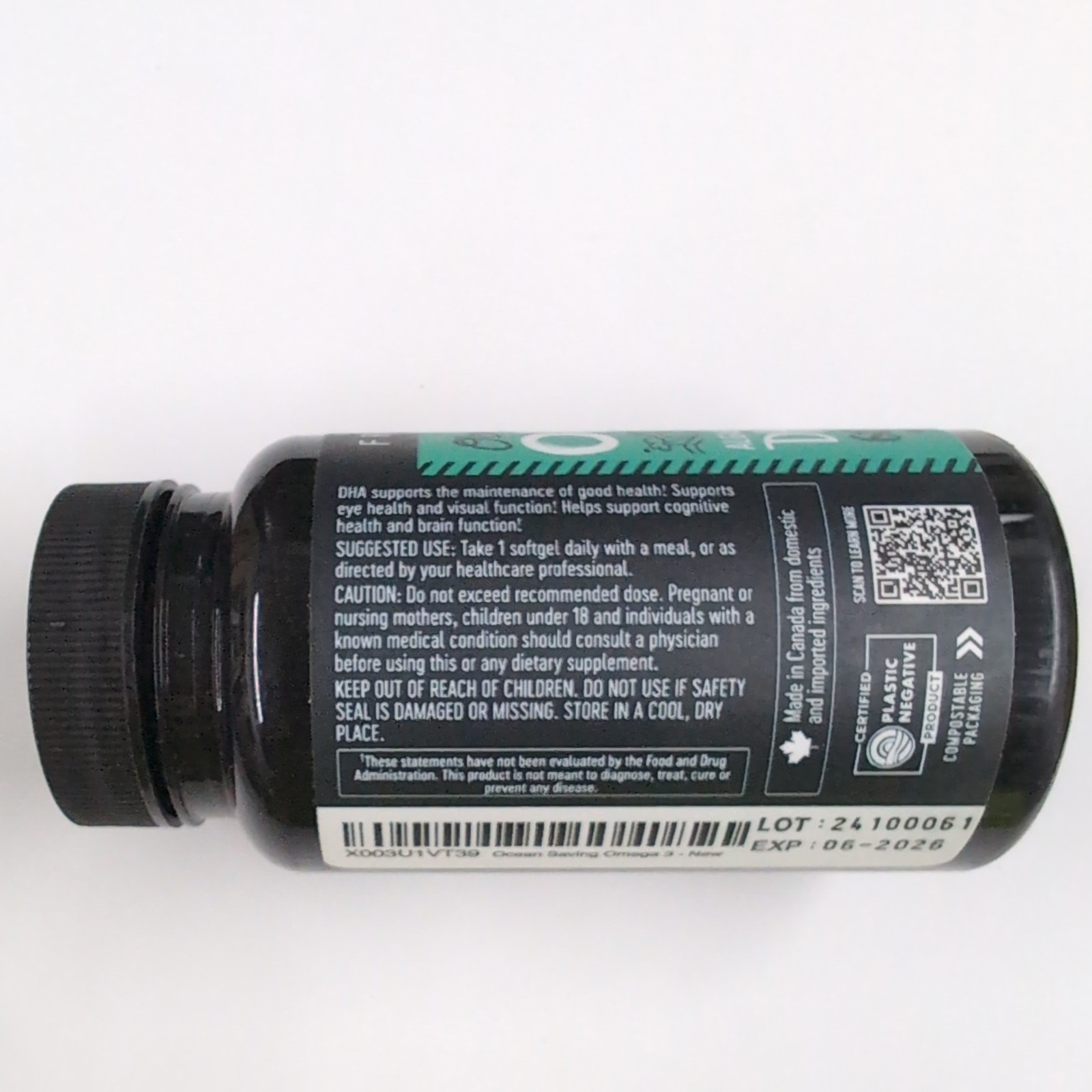 Ocean Saving Omega 3 The Fish Oil Replacement 2 Month Supply 60 Vegan Capsules
