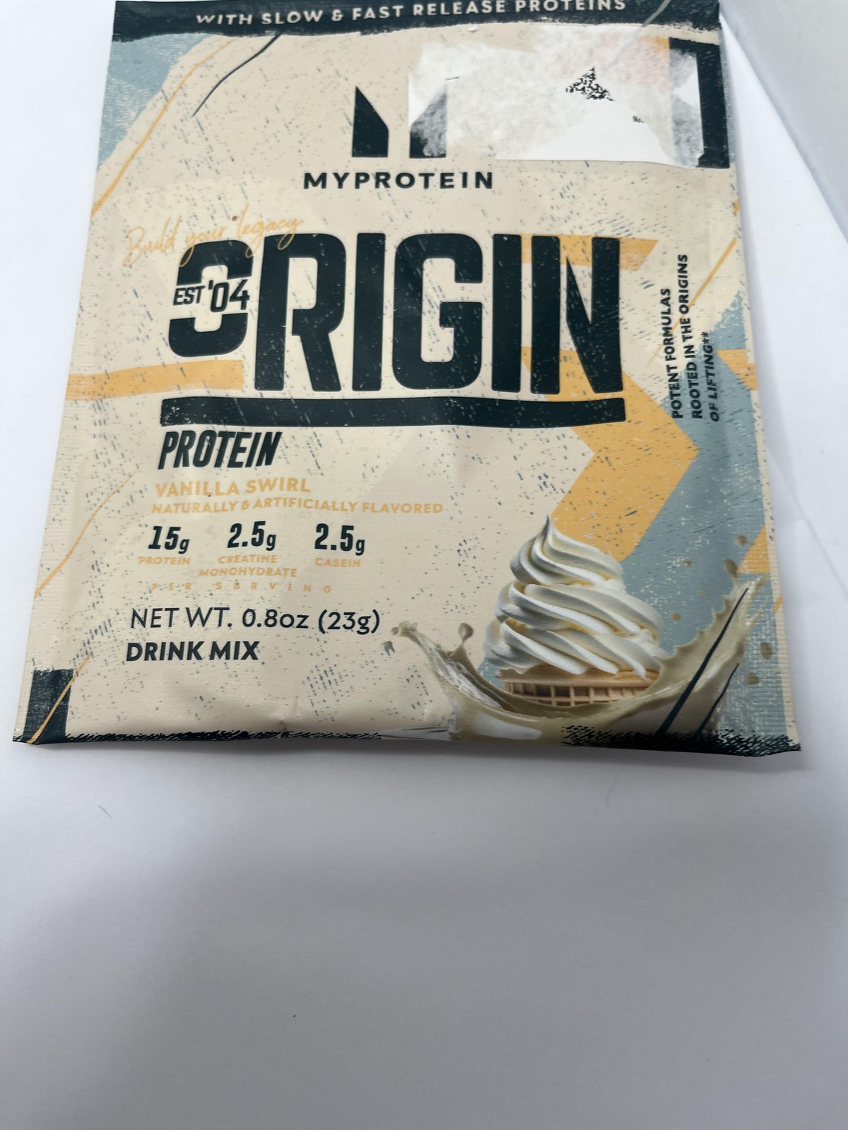 10pk Myprotein Origin Protein Powder 0.8oz Vanilla Swirl Creatine Mix