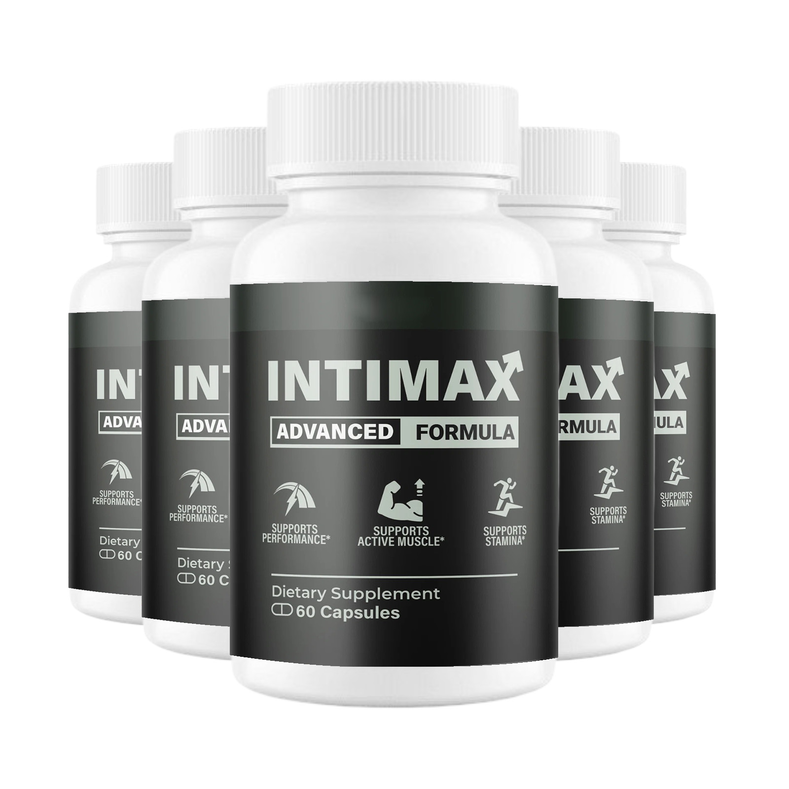 5-Pack Intimax for Men – Intimax Supports Male Health & Performance – 300 Caps