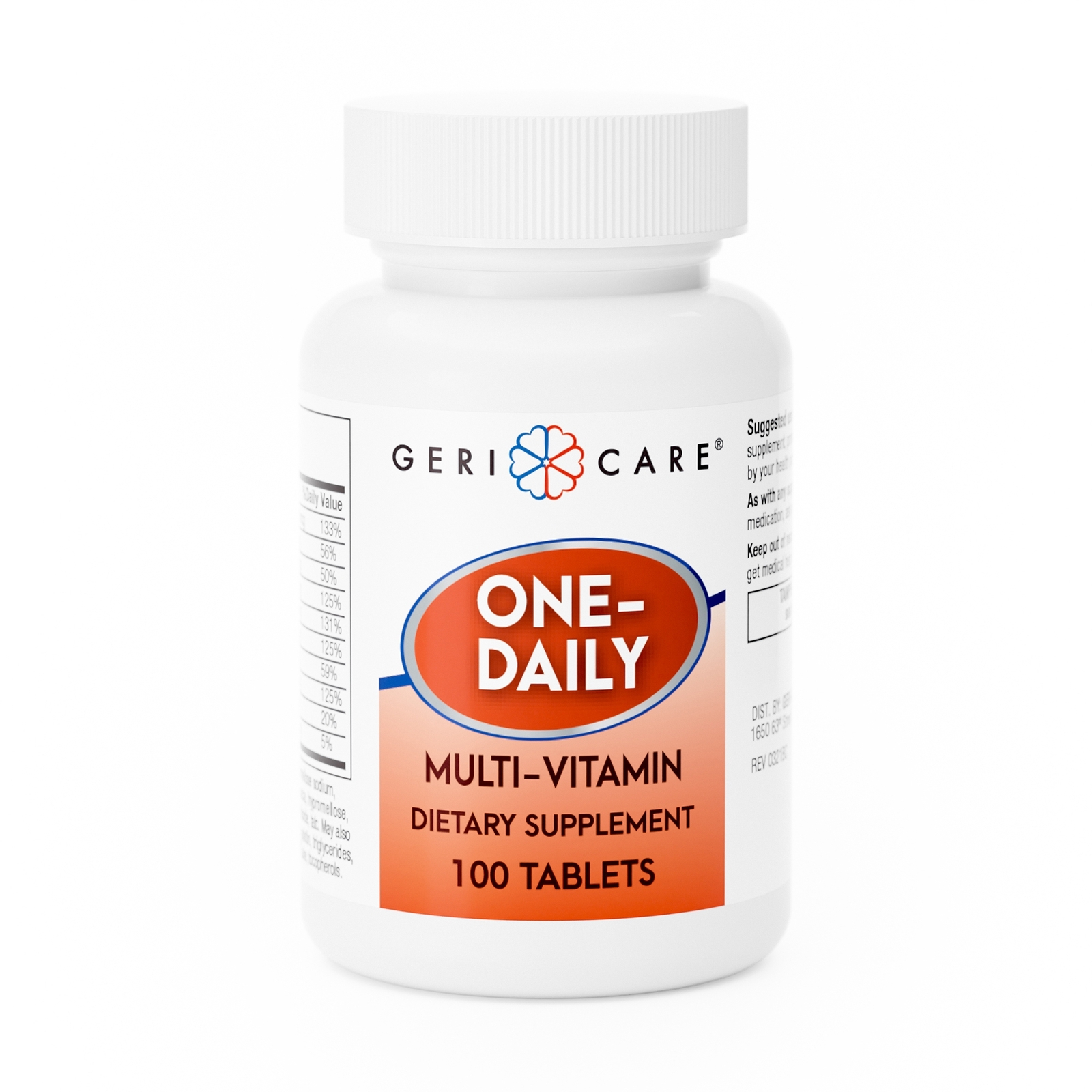 Geri-Care Multivitamin Tablet 501-01-GCP 12 Bottles 100 per Bottle