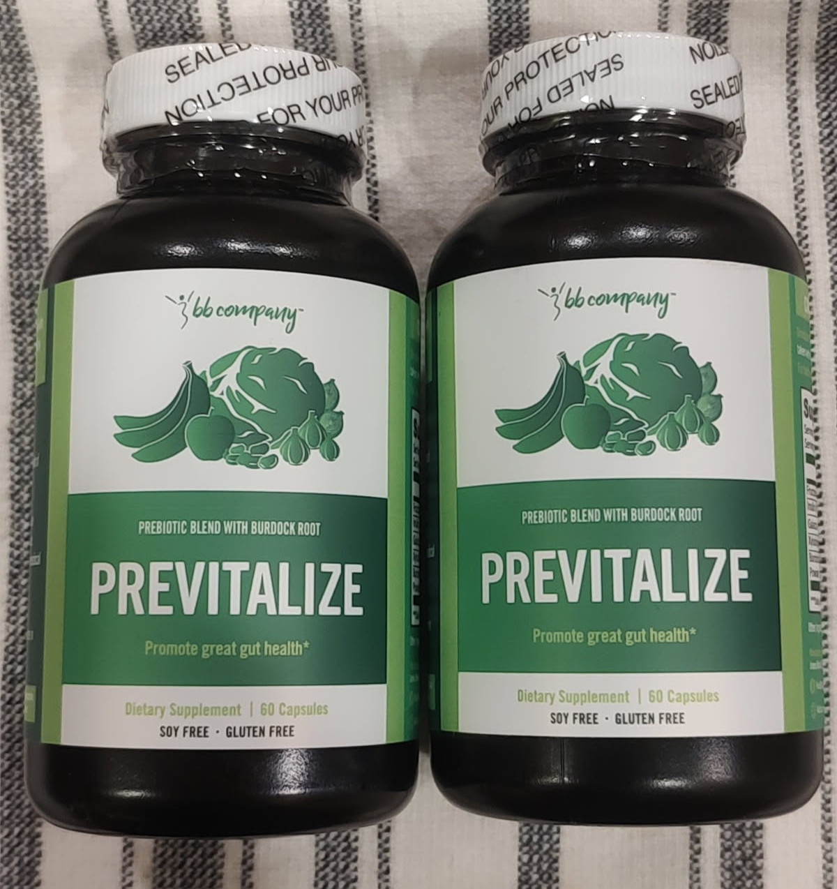 2-Pack Previtalize, 60 Capsules each New Sealed Exp 05/27 Fast Shipper