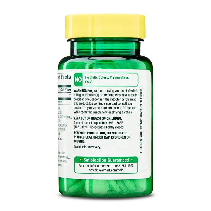 3 Pack Spring Valley Fast Dissolve Melatonin 3mg Strawberry Tablets, 120 Count