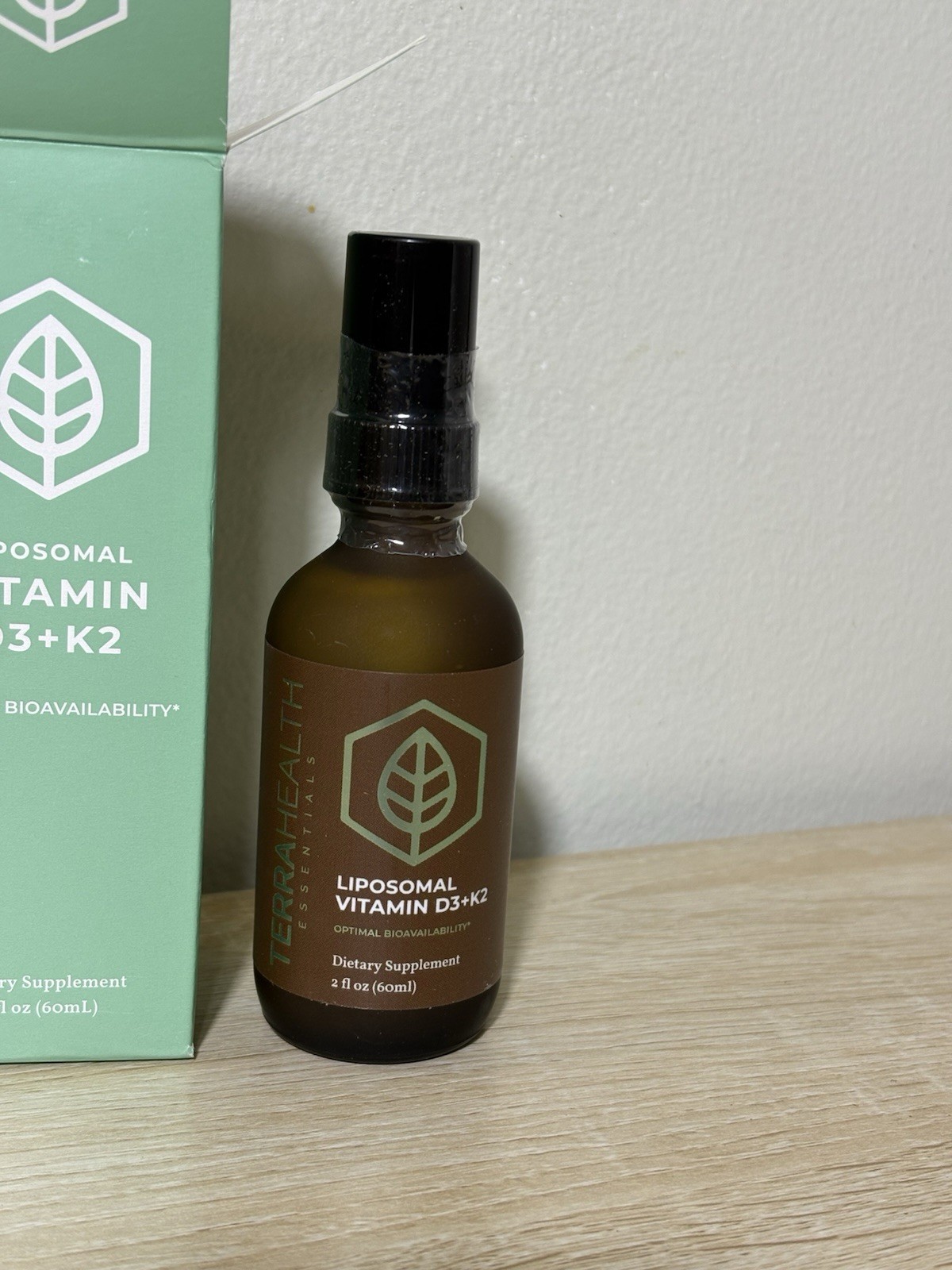 TerraHealth Essentials Liposomal Vitamin D3+K2 – 2fl oz