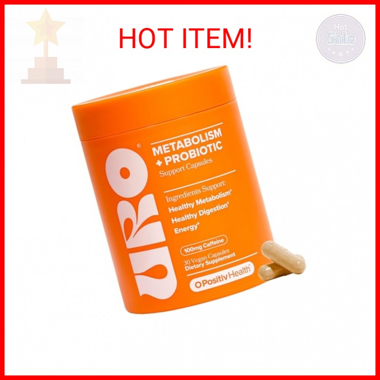 URO Metabolism + Probiotic Support Capsules – Metabolism, Gut Health & Sustained