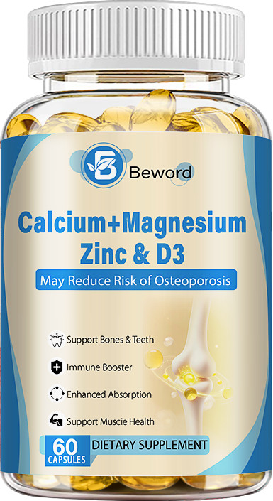 Calcium Magnesium Zinc with Vitamin D3 Support Strong Bone & Muscle Health