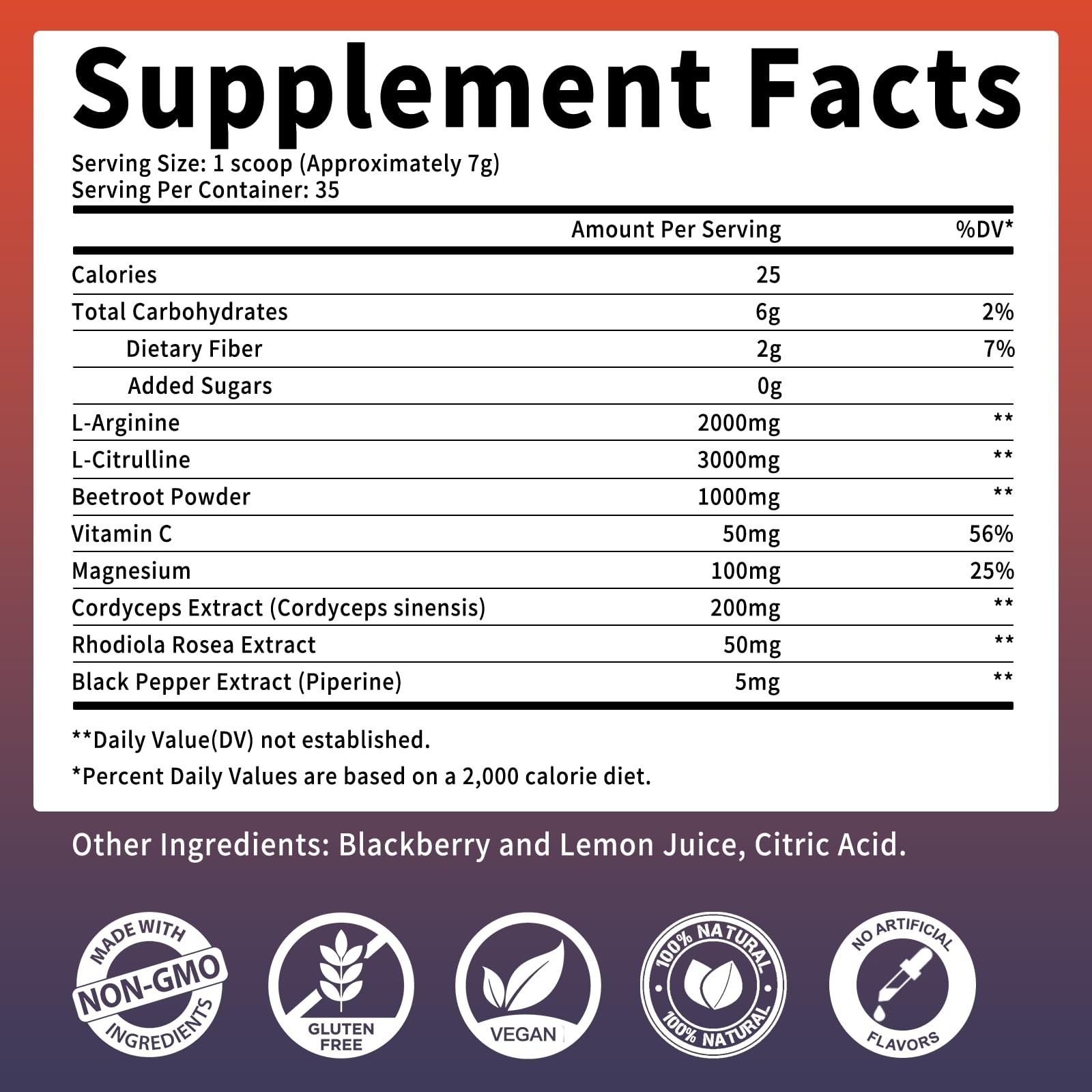 Nitric Oxide Supplement – Beet Root Powder with 8.82 Ounce (Pack of 1)