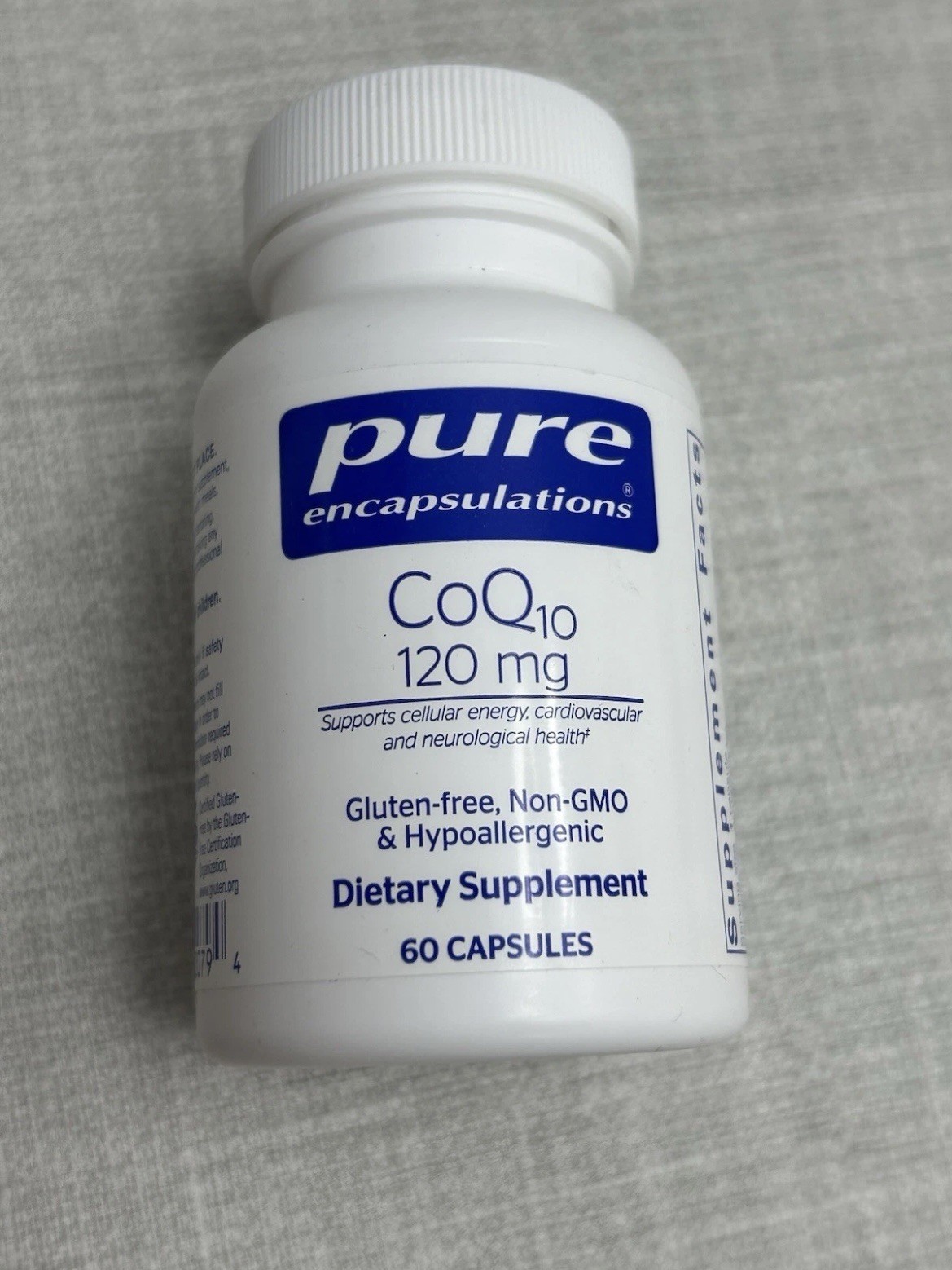 Pure Encapsulations CoQ10 120mg 60 Capsules vitamin