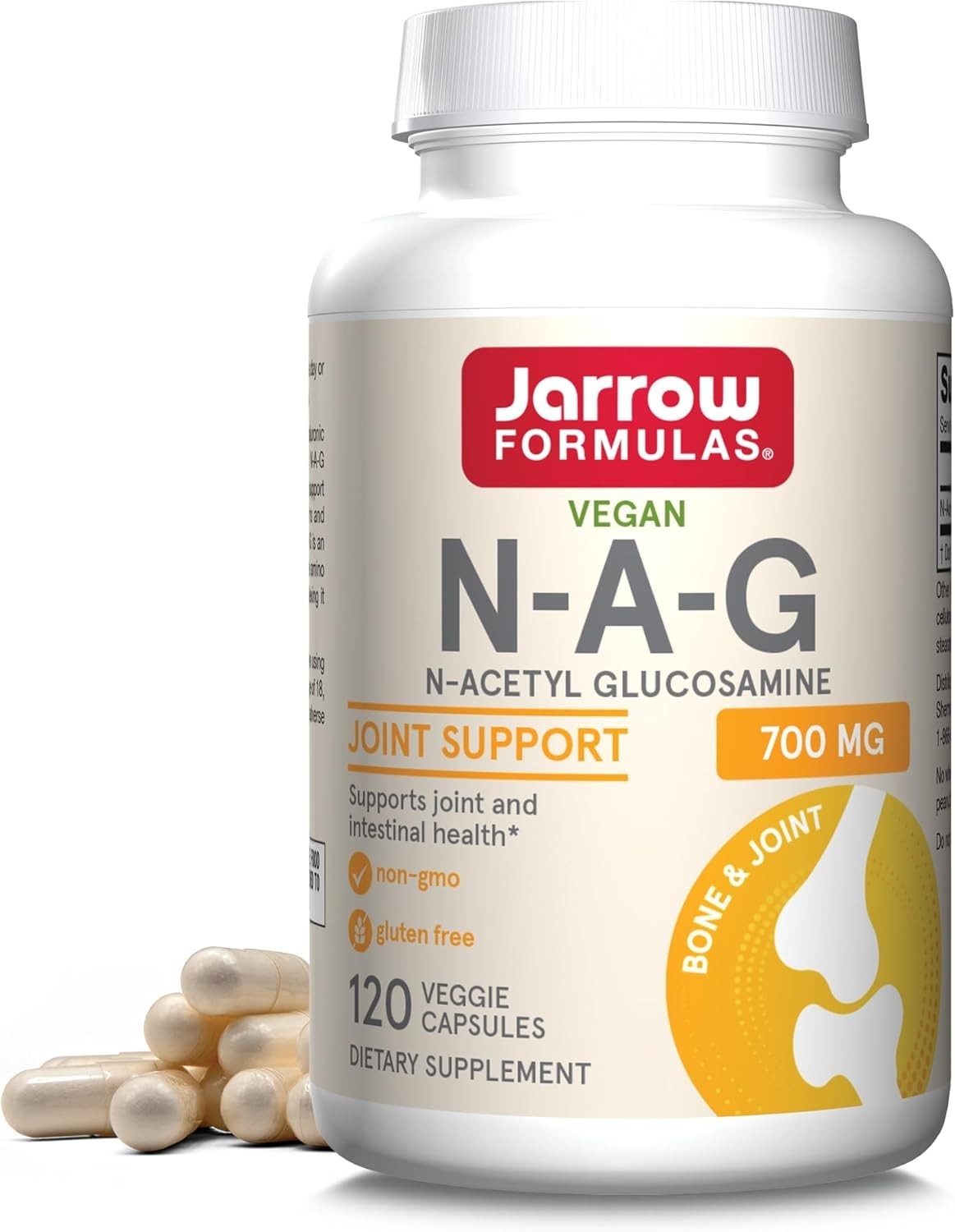 N-A-G 700 mg – Gluten-Free Veggie Capsules for Joint Health Support – 120 Count