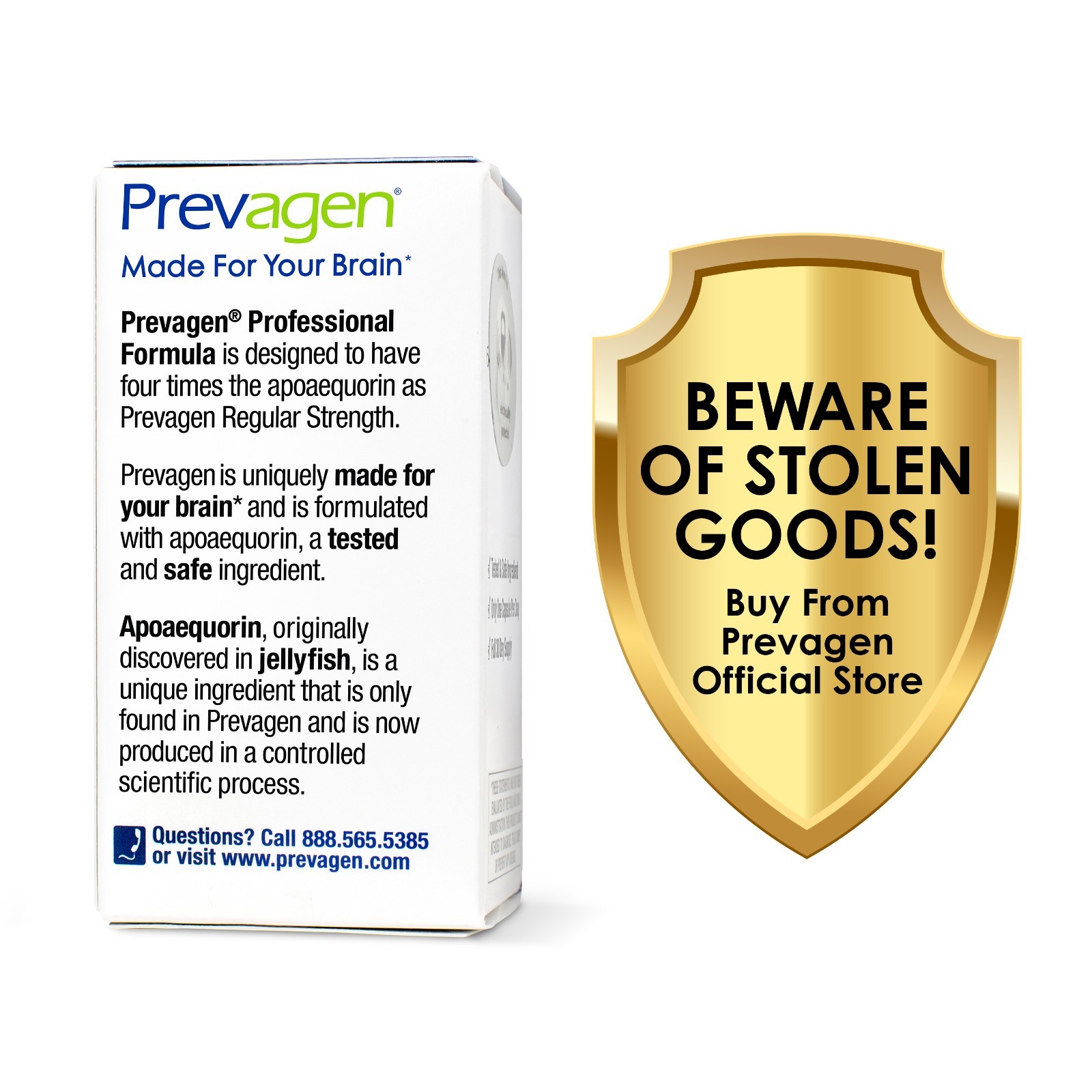 Prevagen Professional Formula 40mg Capsules – 30 Count – 3 Pack (90-Day Supply)