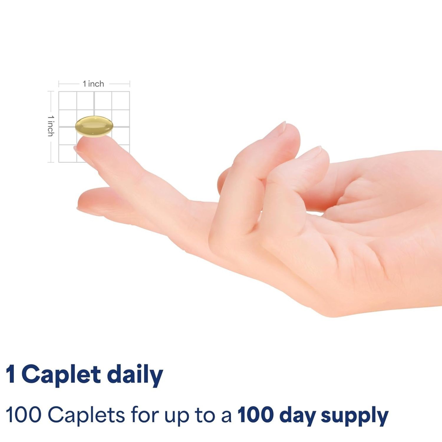 Zinc Picolinato 25mg con Calcio | 100 Caplets | Suministro para 100 Días