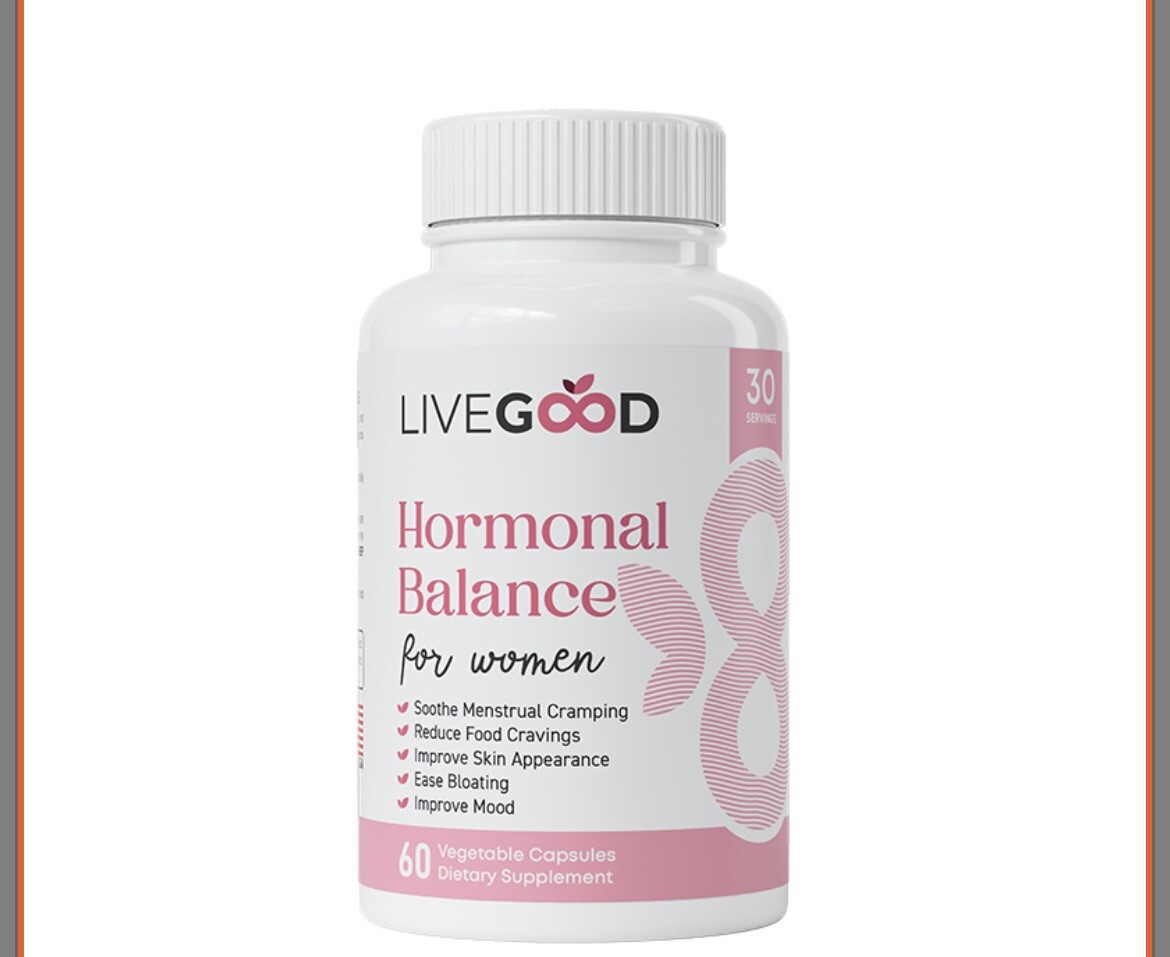 Livegood Hormonal Balance Women Soothe Menstrual Cramping Ease Bloating Mood