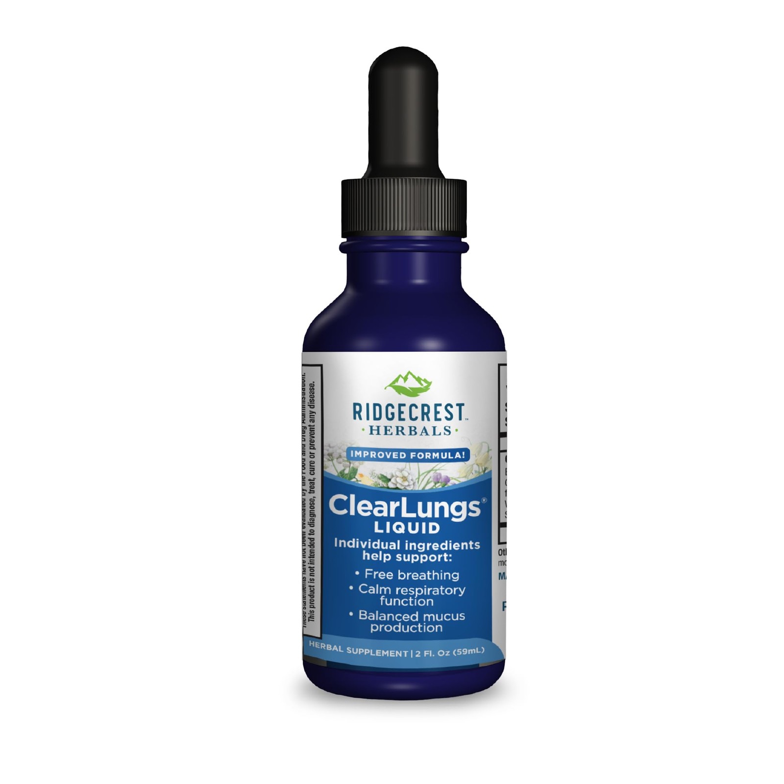 Ridgecrest Herbals ClearLungs Liquid Herbal Wellness Supplement Orange Flavor…