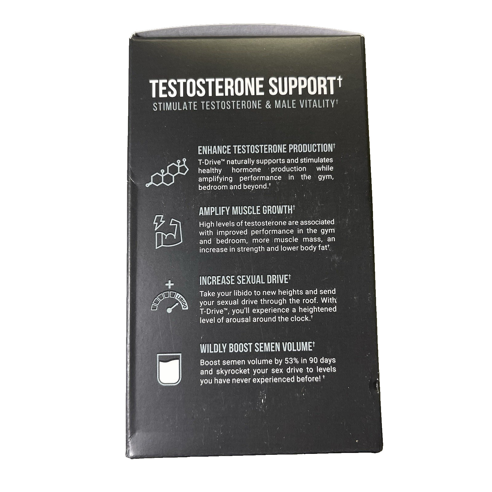InnoSupps T-Drive Support Amplify Muscle Growth Libido 90 Caps