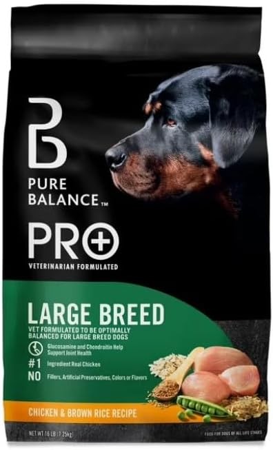 (1 Pack) ~ Pure Balance Pro+ Large Breed Chicken & Brown Rice Recipe Dry Dog Foo