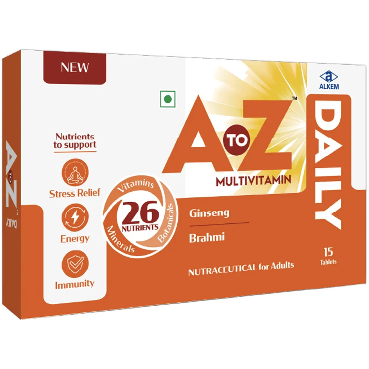 A to Z Daily Complete Multivitamin & Multimineral Supplement, 15 Tablets