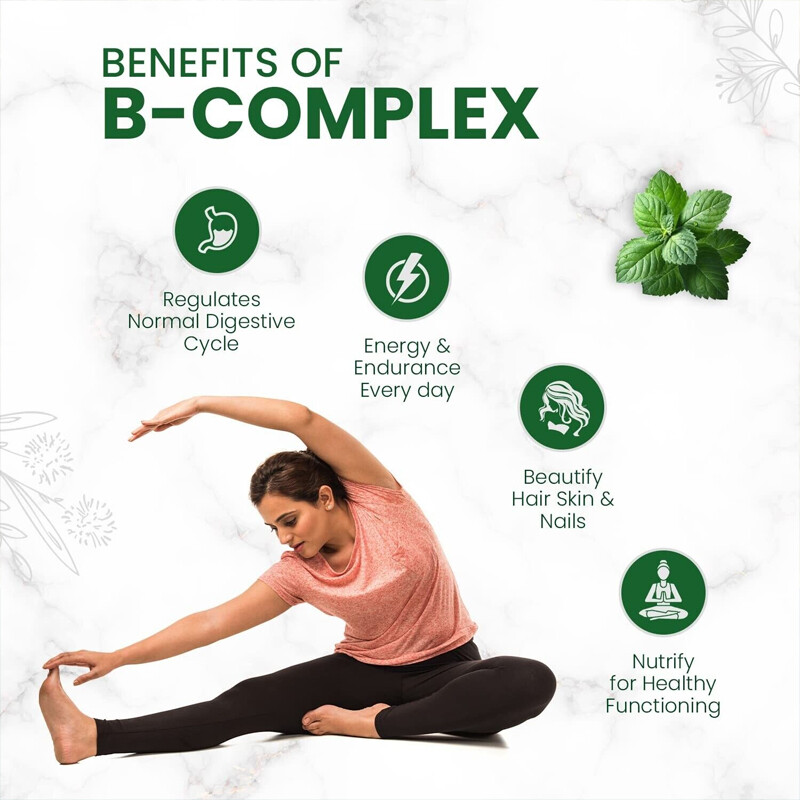 Balincer Vitamin B Complex , 30-120 Capsules with Vitamin C – High Potency