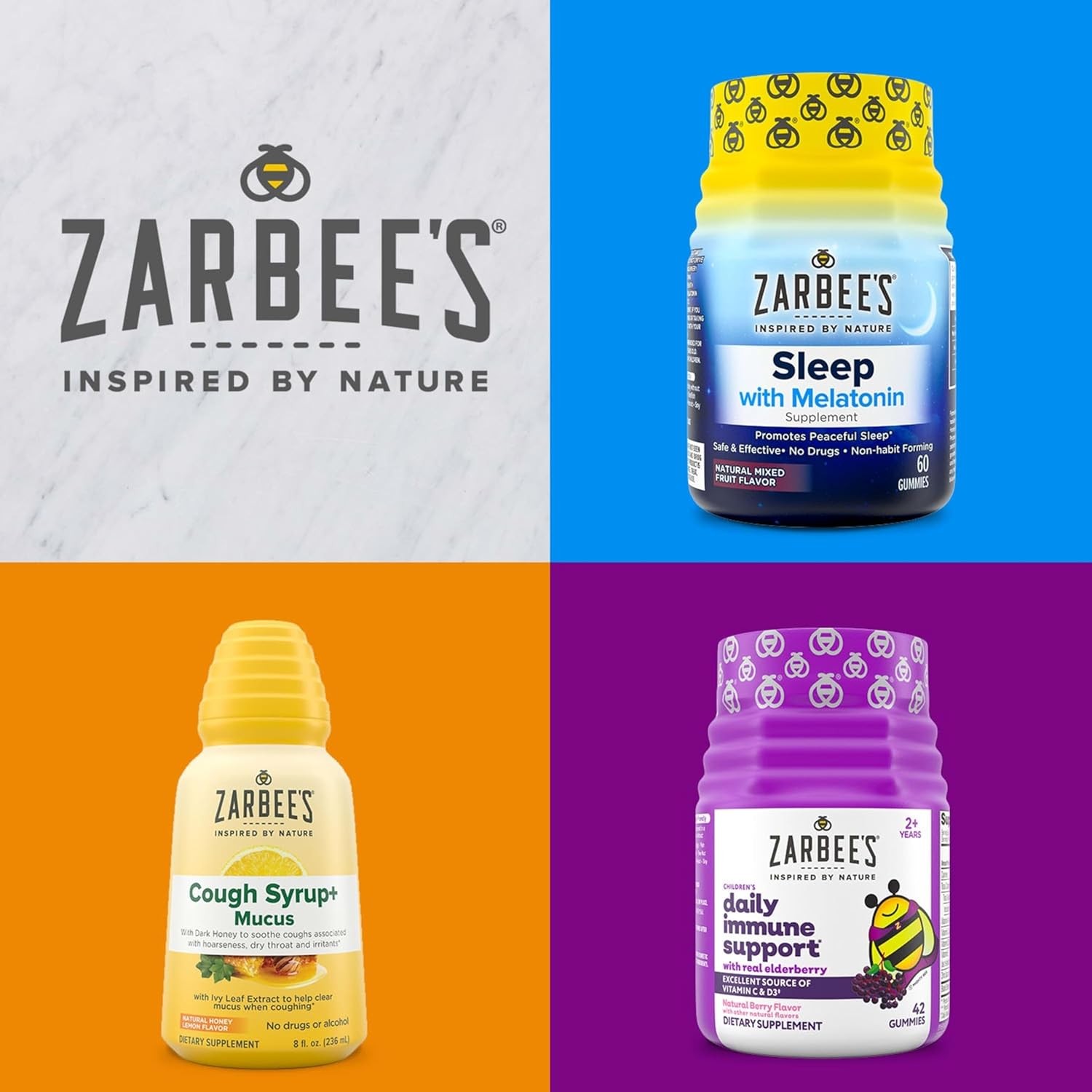 Zarbee’s Elderberry Gummies Daily Immune Support 60 Count (Pack of 1)