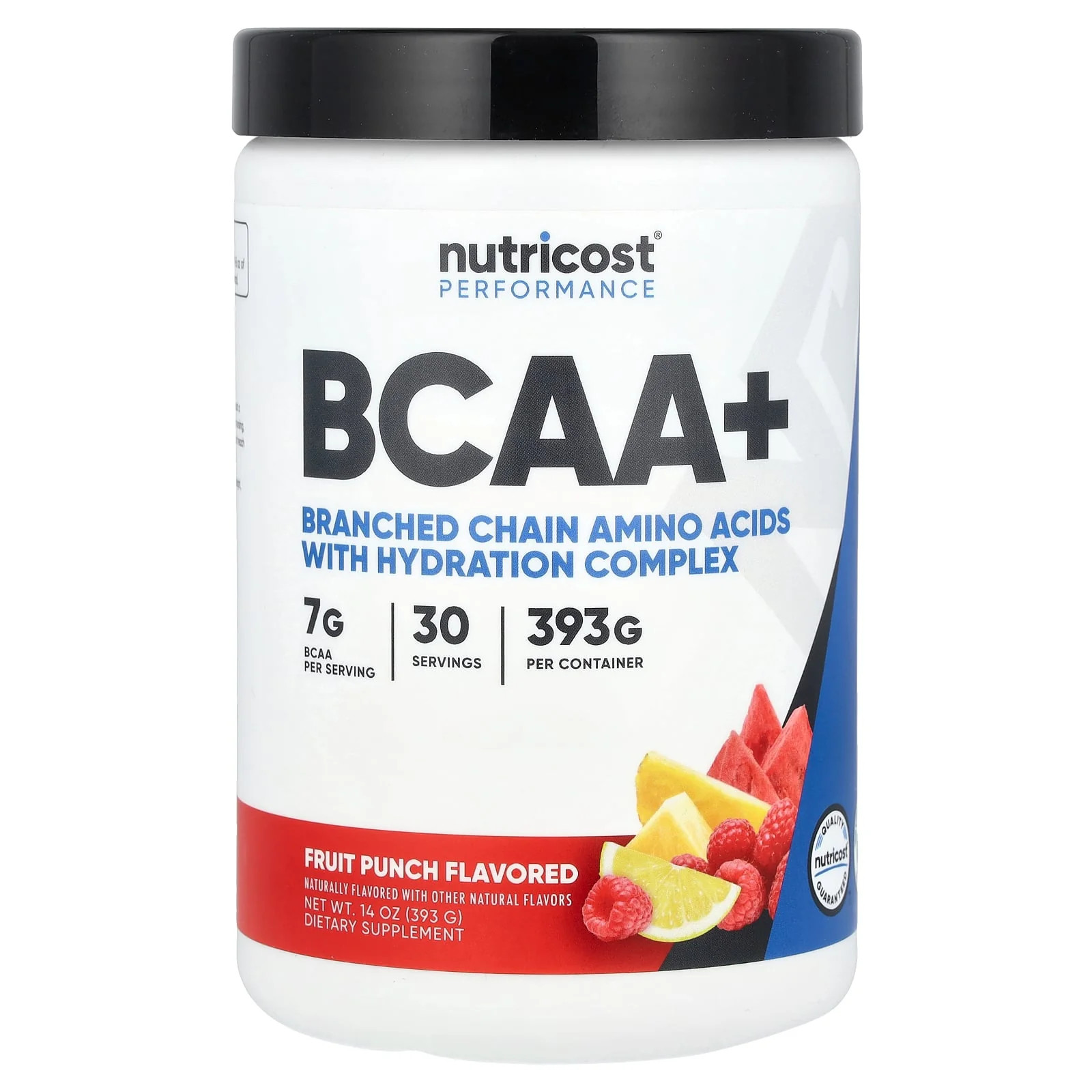 2 X Nutricost, Performance, BCAA+, Fruit Punch, 14 oz (393 g)