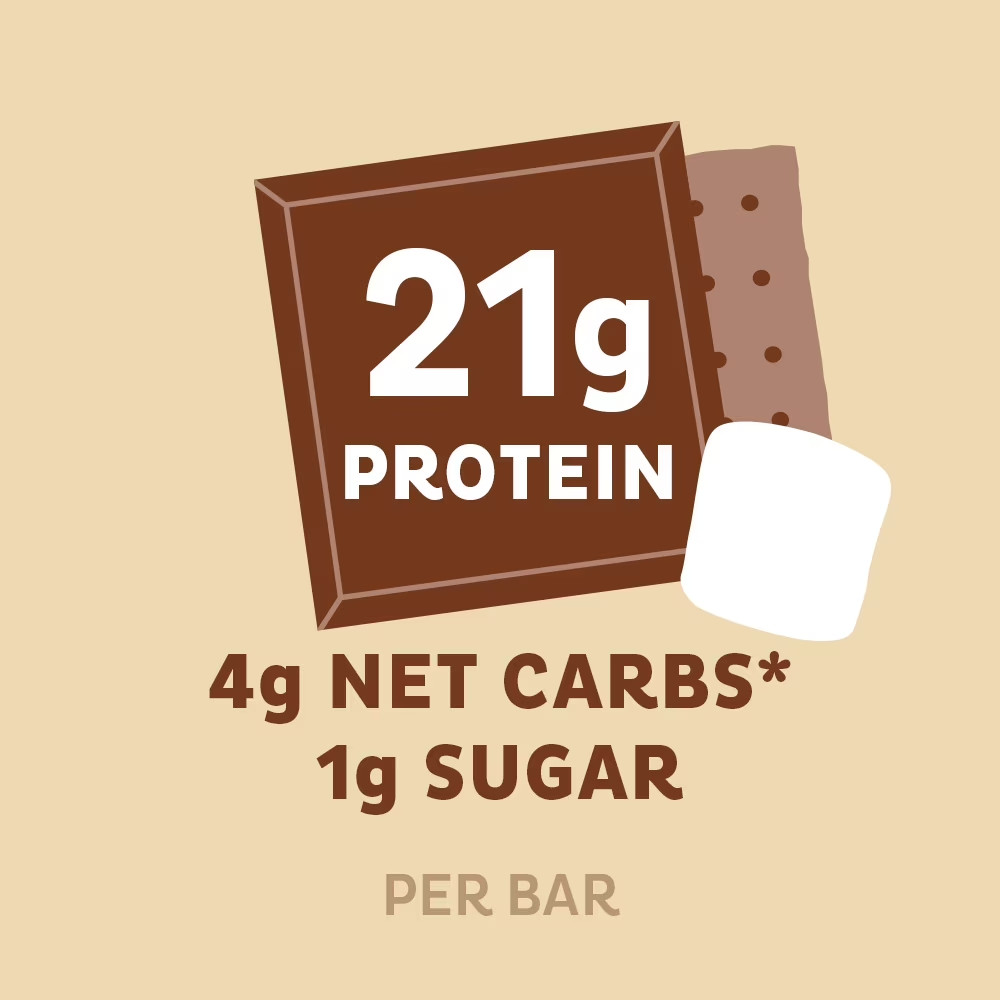 Quest Protein Bar, Smores, 20g Protein, Gluten Free, 4 Count
