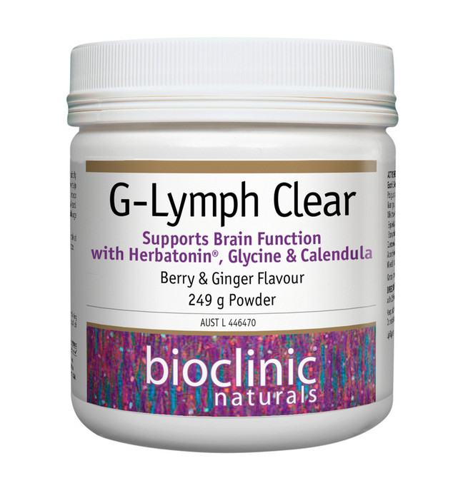Bioclinic Naturals G-Lymph Clear Berry & Ginger 249g RRP $69.95