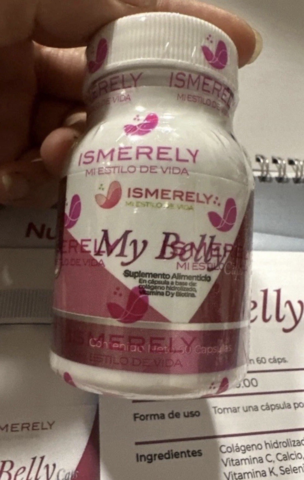 Ismerely My Belly caps Las Originales Con El Sello De La Compañía 100% Natural