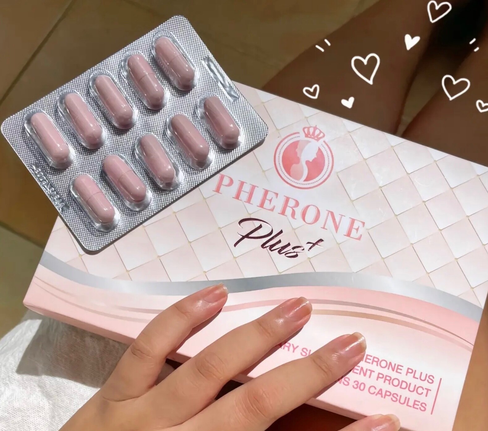 PHERONE PLUS Dietary Supplements Female Collagen Antioxidant Vitamin Skin Food