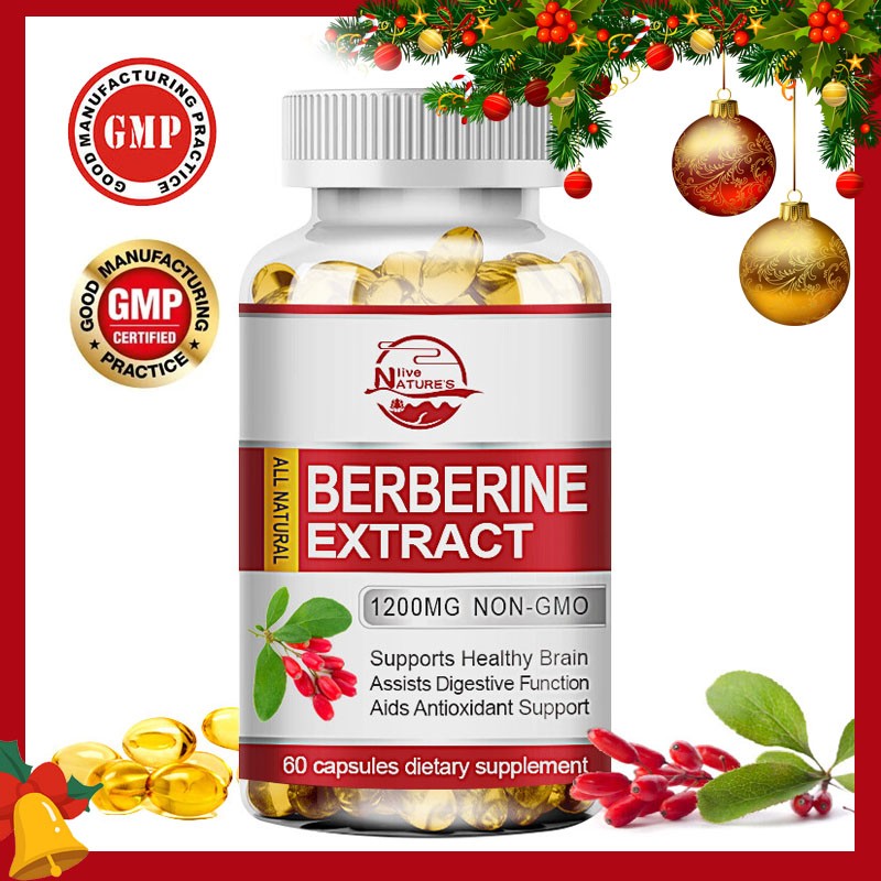 Premium Berberine HCL 1200mg High Potency Anti-inflammatory,Blood Sugar Support