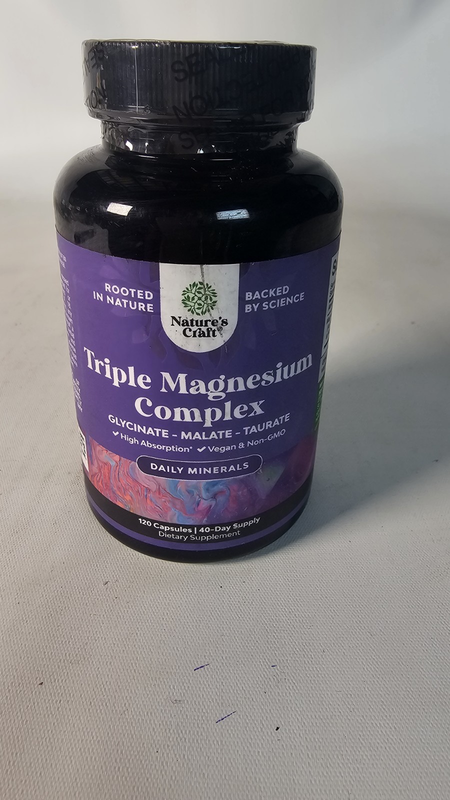 Triple Magnesium Complex Supplement 400mg Per Serving – High Absorption 8/2028