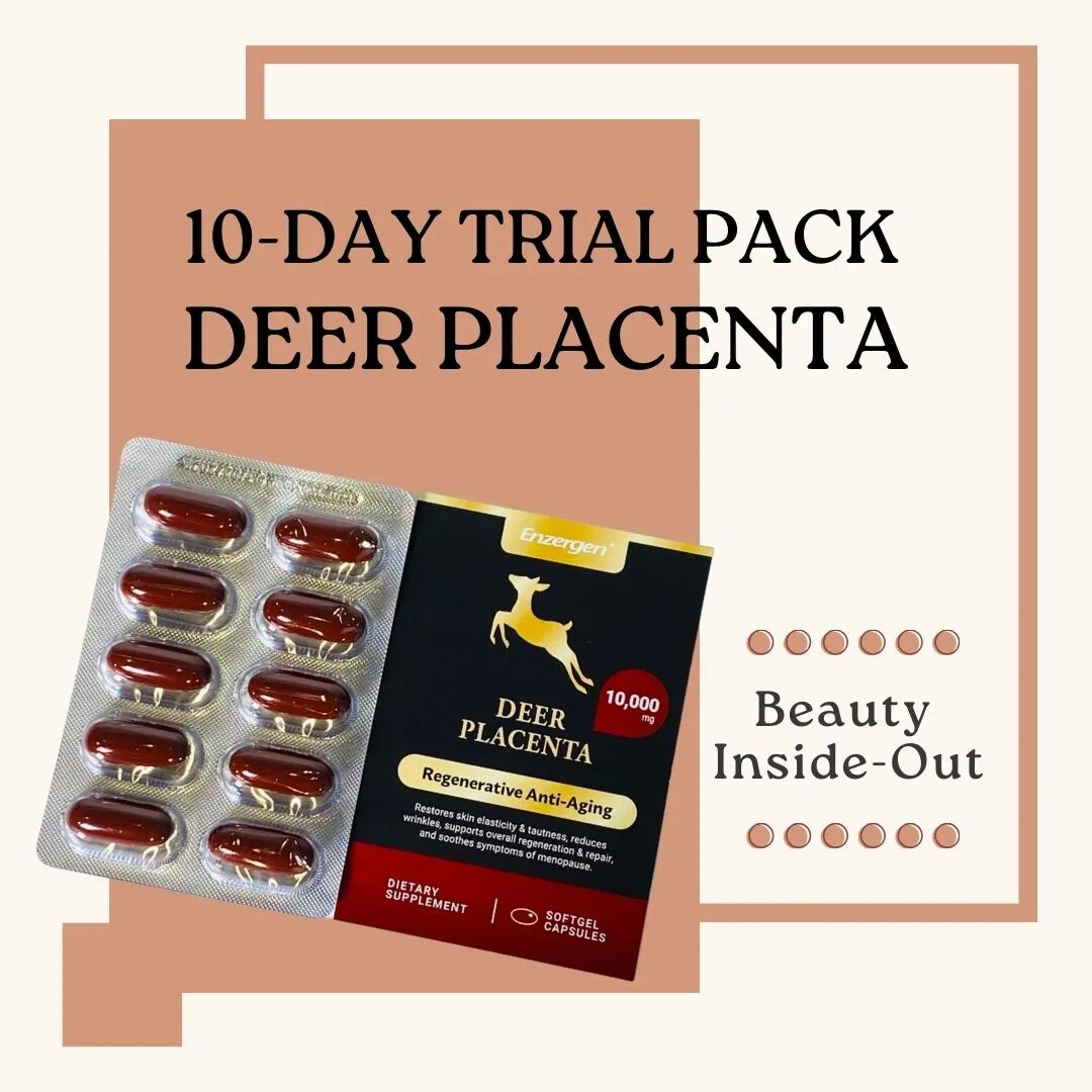 Deer Placenta 10-Day Trial Pack | Revitalized | New Zealand | Enzergen