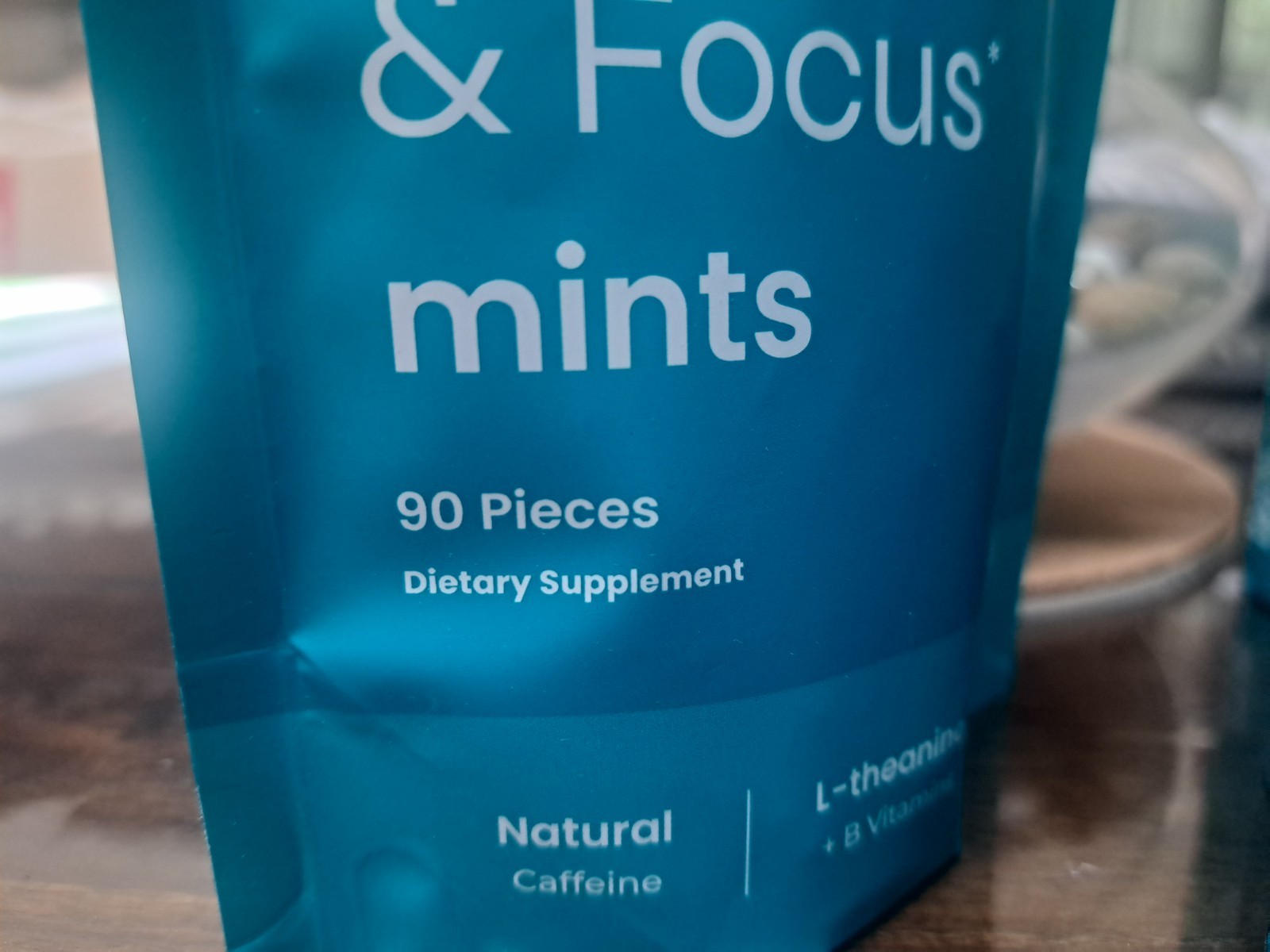New Neuro Mints Energy and Focus 90 Pieces Wintergree Natural Caffeine Exp.8/27