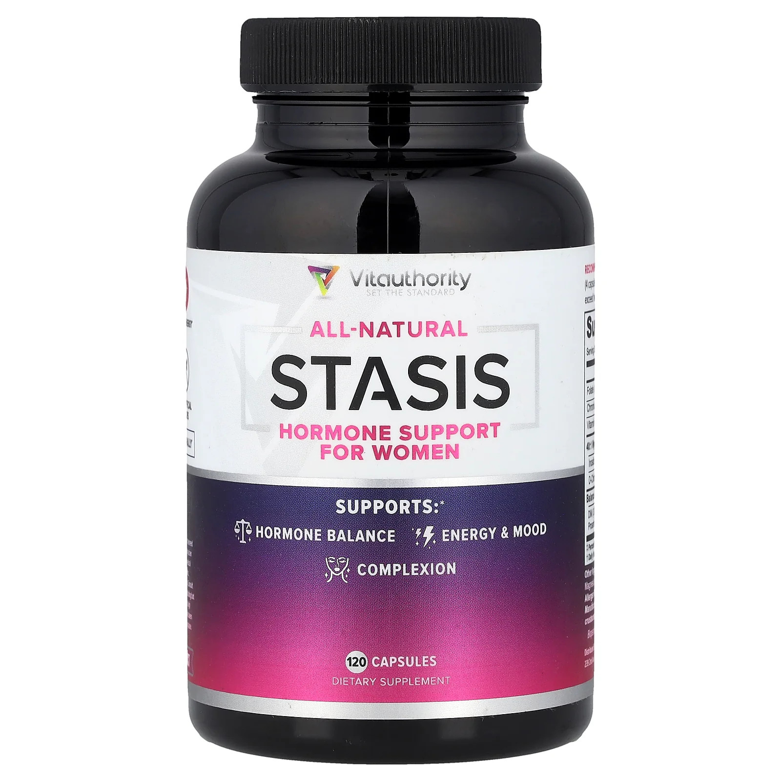 2 X Vitauthority, Stasis, Hormone Support For Women, 120 Capsules