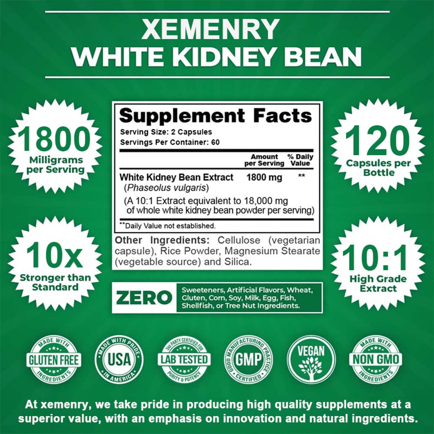 White Kidney Bean Extract-Weight Loss, Block Carbohydrates and Suppress Appetite