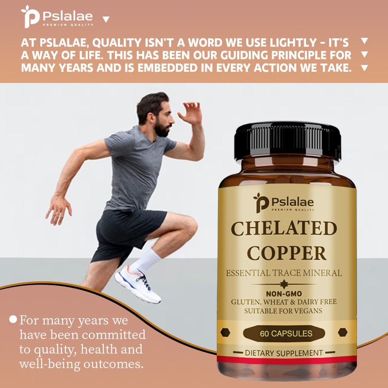 Chelated Copper – Essential Trace Mineral, Vegetarian, Non-GMO, Gluten Free