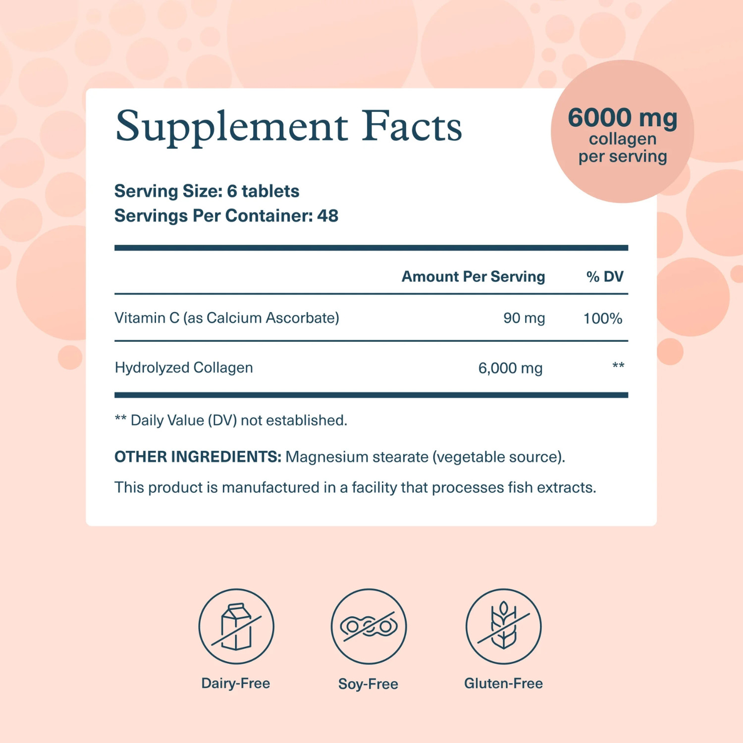 Youtheory Advanced Collagen 6000 mg Tablets, 290 Count Bottle
