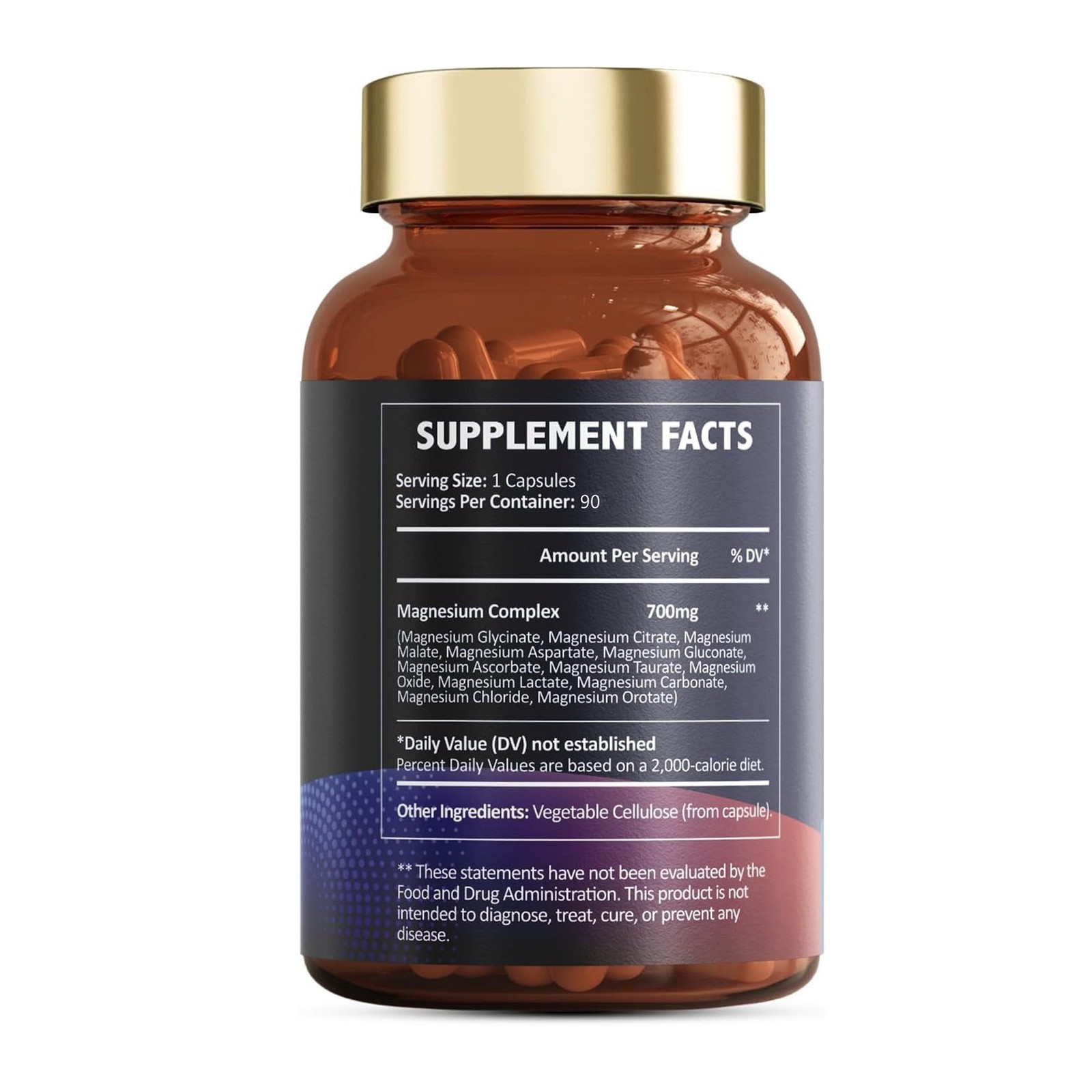 Magnesium 12 Complex 1 in 700mg – Dietary Supplement 90 Capsules