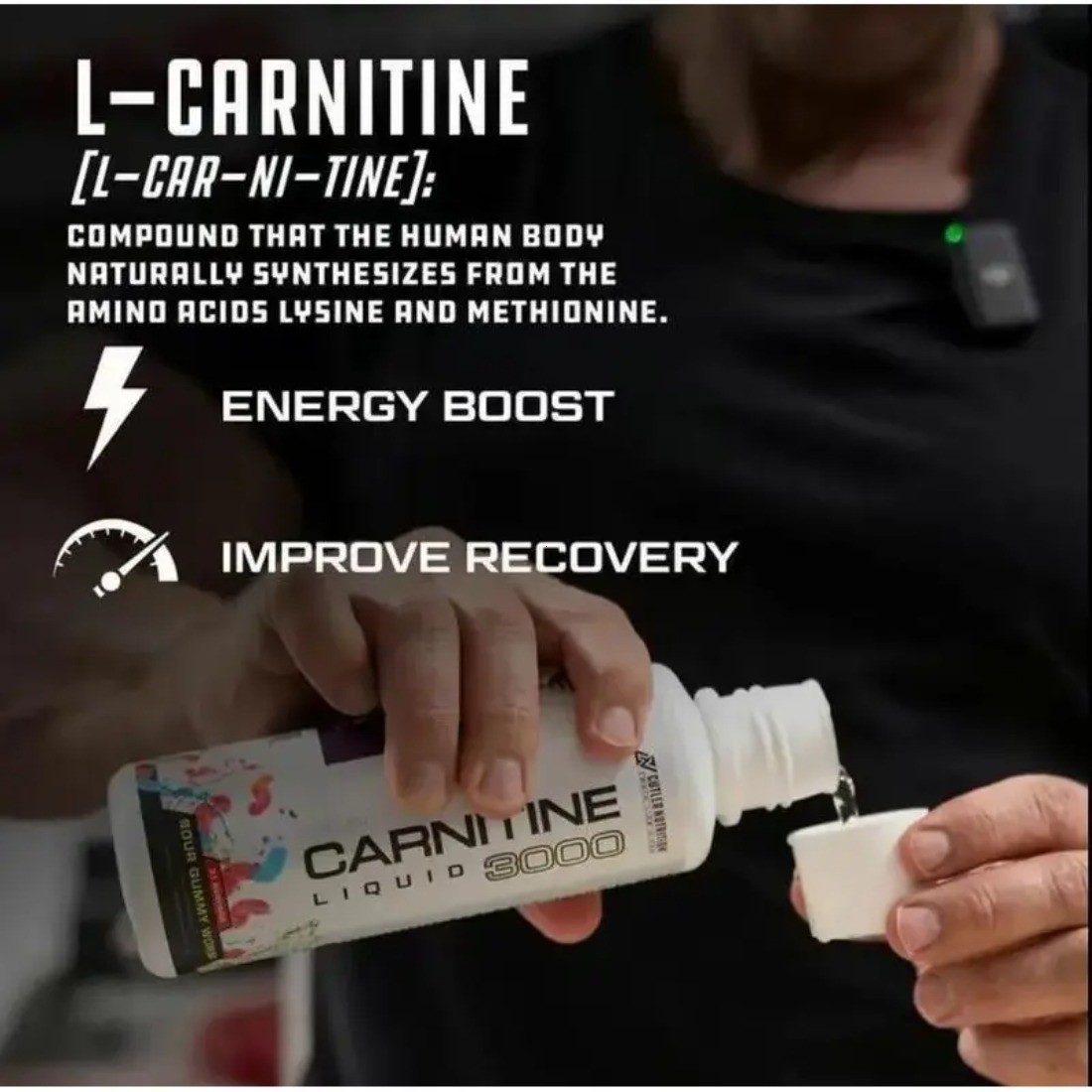 Cutler Nutrition Liquid L-Carnitine 3000mg Energy Boost Workout Recovery