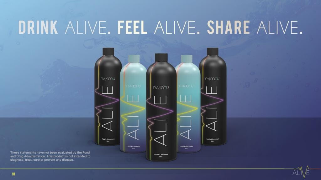 NVI ALIVE Proprietary Liquid Dietary Food Supplement (Apple Cinnamon Flavor)