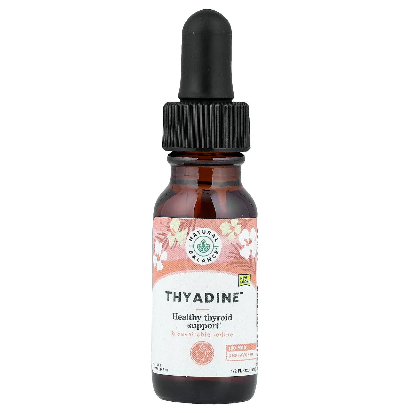 Thyadine, Healthy Thyroid Support, Unflavored, 150 mcg, 0.5 fl oz (15 ml)