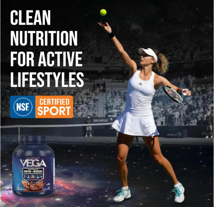Vega Protein + Recovery, Chocolate, 4.4 lb, 45 Servings