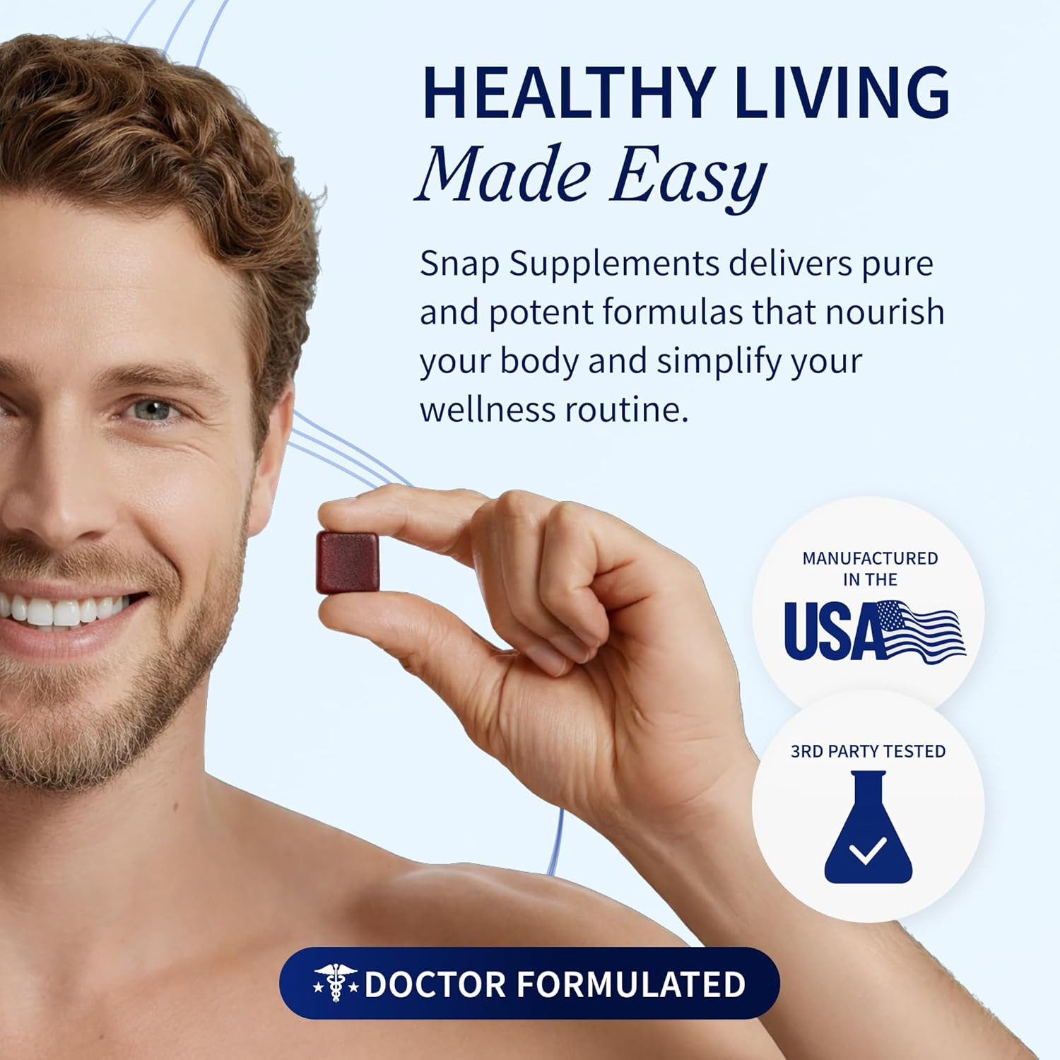 Snap Supplements Prostate Health Supplement for Men with Plant Sterols, Stinging